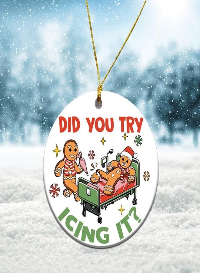 MEDROC Physical Therapist Christmas Ornament - 3" Printed 2 Sides, Nurses Appreciation Week Gifts Bulk for Women Men, Christmas Decor for ER Emergency Doctor PT Assistant OT Paramedic EMT - Image 4